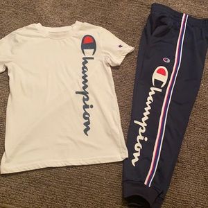 COPY - Champion Warm up Pants and Tshirt